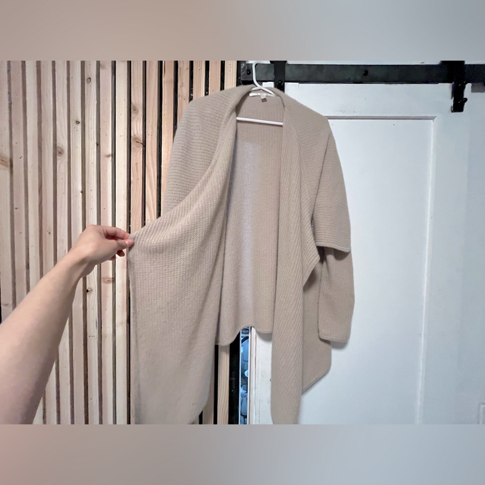 Beige Cashmere Cardigan